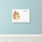 Aangepaste bruiloft geloften Vernieuwing Gift met  Canvas Afdruk (Insitu (Houten vloer))