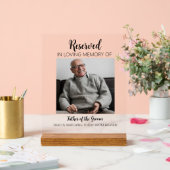 Aangepaste bruiloft gereserveerd in Loving Memory  Acryl Bord (Huwelijk)