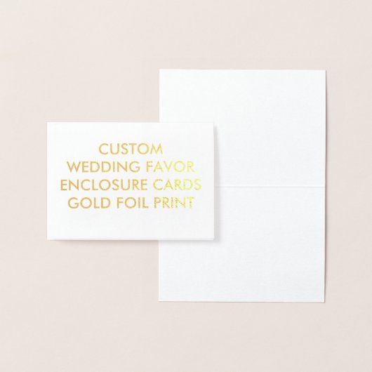 Aangepaste bruiloft GUNST BEHUIZING KAARTEN - GOLD (Display)
