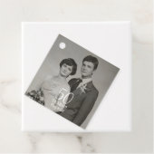 Aangepaste bruiloft jubileum foto Modern Bedankjes Labels (In situ)