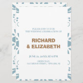 Aangepaste bruiloft kaart (Voorkant / Achterkant)