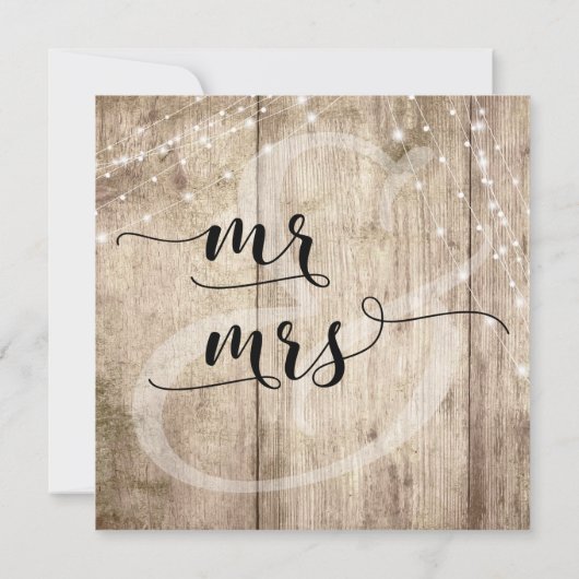 Aangepaste bruiloft-kaart kaart (Achterkant)