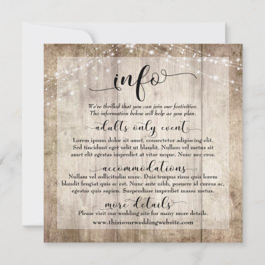 Aangepaste bruiloft-kaart kaart (Voorkant)