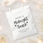 Aangepaste bruiloft Midnight Snack Bedankzakje (Geknipt)