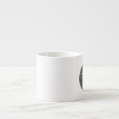 Aangepaste bruiloft Monogram schoolbord stijl Espresso Kop (Voorkant)