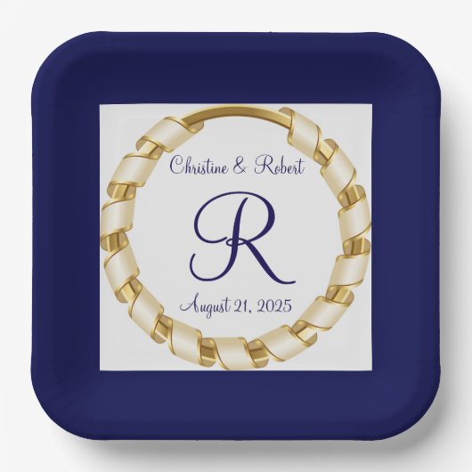Aangepaste bruiloft of Jubileum Papier Bord (Voorkant)