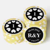 Aangepaste bruiloft partij poker chips voor drinke (Opstapeling)