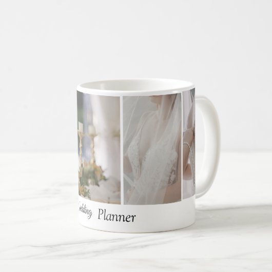 Aangepaste bruiloft planner foto Mok (Voorkant rechts)