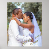 Aangepaste bruiloft Prints voor beste dag ooit Fol (Voorkant)