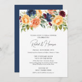 Aangepaste bruiloft repetitie diner uitnodiging (Voorkant / Achterkant)