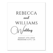 Aangepaste bruiloft 	rubberstempel (Afrduk)