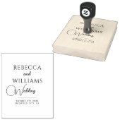 Aangepaste bruiloft 	rubberstempel (Gestempeld)