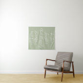 Aangepaste bruiloft Rustic Reception Banner Wandkleed (In Situ (horizontaal))