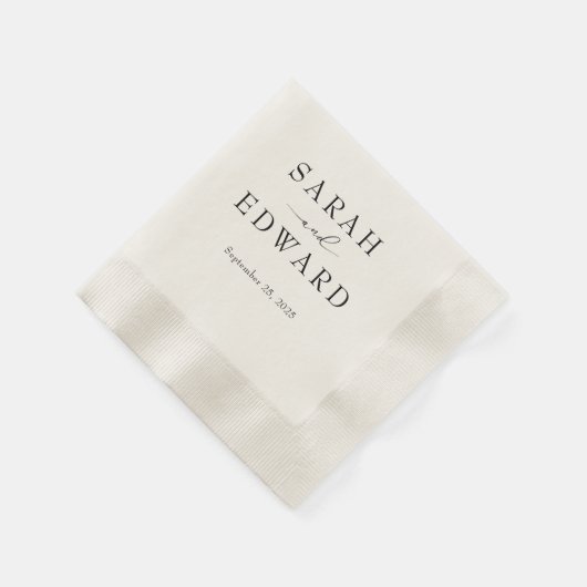 Aangepaste bruiloft servetten (Hoek)