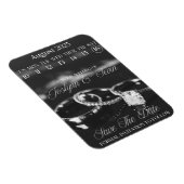 Aangepaste bruiloft Sla de datum kalender magneet (Rechterzijde)