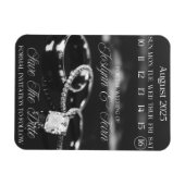 Aangepaste bruiloft Sla de datum kalender magneet (Horizontaal)