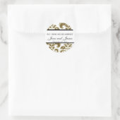 Aangepaste bruiloft Sticker Eet, Drink en getrouwd (Tas)