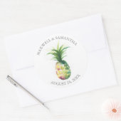Aangepaste bruiloft Stickers voor Favorieten Anana (Envelop)