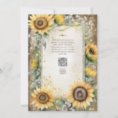 Aangepaste bruiloft Verjaardag Baby shower Pensioe Kaart (Achterkant)