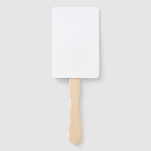 Aangepaste bruiloft voor handvuurwapens - WHITE RE Handwaaier (Achterkant)