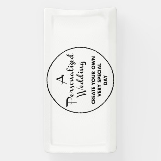 Aangepaste bruiloft welkom teken 1' x 2' Vinyl Ban Spandoek (Verticaal)