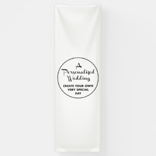 Aangepaste bruiloft welkom teken 8' x 2,5' Vinyl B Spandoek