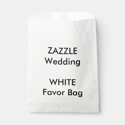 Aangepaste bruiloft White Paper Favor Bag Bedankzakje (Voorkant)