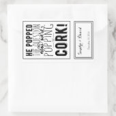 aangepaste bruiloft wijn fles label gepersonalisee (Tas)