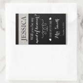 aangepaste bruiloft wijn fles label maid of Honor (Tas)