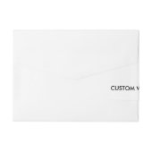 Aangepaste bruiloft Wraparound Adresetiketten 1"x7 Adreslabel Wikkel (Achterkant)