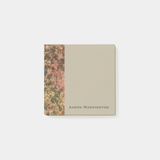 Aangepaste bruine marmer Professionele Kantoor Pos Post-it® Notes (Voorkant)