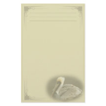 Aangepaste bruine Pelican Stationery
