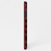 Aangepaste Buffalo Plaid Voeg naam toe BUDGET iPhone Hoesje (Linkerkant)