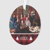 Aangepaste bufferfoto met 2 knoppen ornament (voorkant)