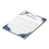 Aangepaste buitenruimte Galaxy Teacher Notitieblok (Gedraaid)
