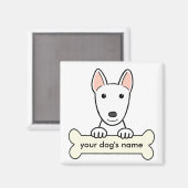 Aangepaste bull Terrier Magneet (Voorkant / Achterkant)