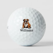 Aangepaste Bulldog Golfballen (Voorkant)