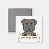 Aangepaste Bullmastiff Magneet (Voorkant / Achterkant)