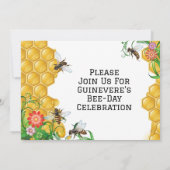 Aangepaste Bumblebee-derde uitnodiging voor thuisd (Achterkant)