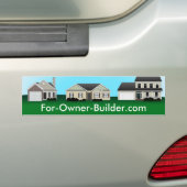 Aangepaste Bumpersticker onroerend goed (Op auto)