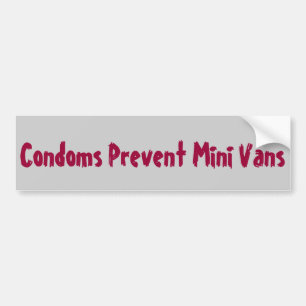 Aangepaste bumpersticker voor condooms