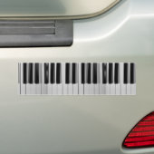 Aangepaste Bumpersticker voor pianotoetsenbord (Op auto)