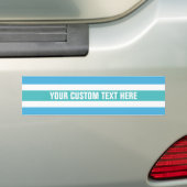 Aangepaste bumpersticker voor Stripes Pattern (Op auto)