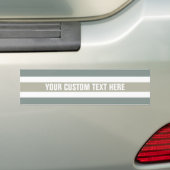 Aangepaste bumpersticker voor Stripes Pattern (Op auto)
