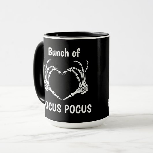 Aangepaste BUNCH VAN HOCUS POCUS Skeleton Hands He Mok (Voorkant links)