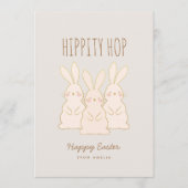 Aangepaste bunnies Pasen Feestdagenkaart (Voorkant)