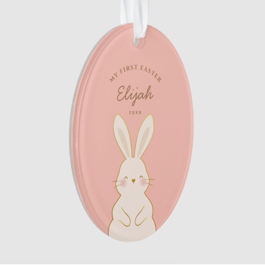 Aangepaste bunnies Pasen Ornament (voorkant)