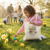 Aangepaste bunnies Pasen Tote Bag