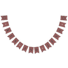 Aangepaste Bunting Banner - Blushing Champagne Wed