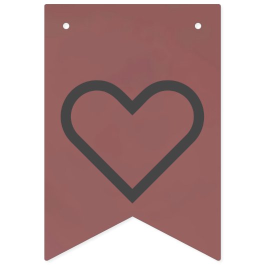 Aangepaste Bunting Banner - Blushing Champagne Wed (Eerste vlag)
